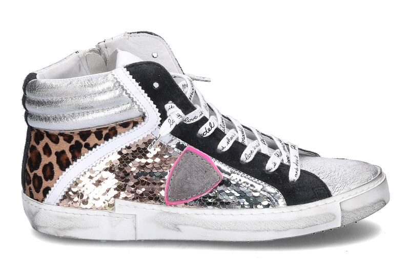 Philippe Model sneaker HIGH WOMAN PAILLETTES BRONZE