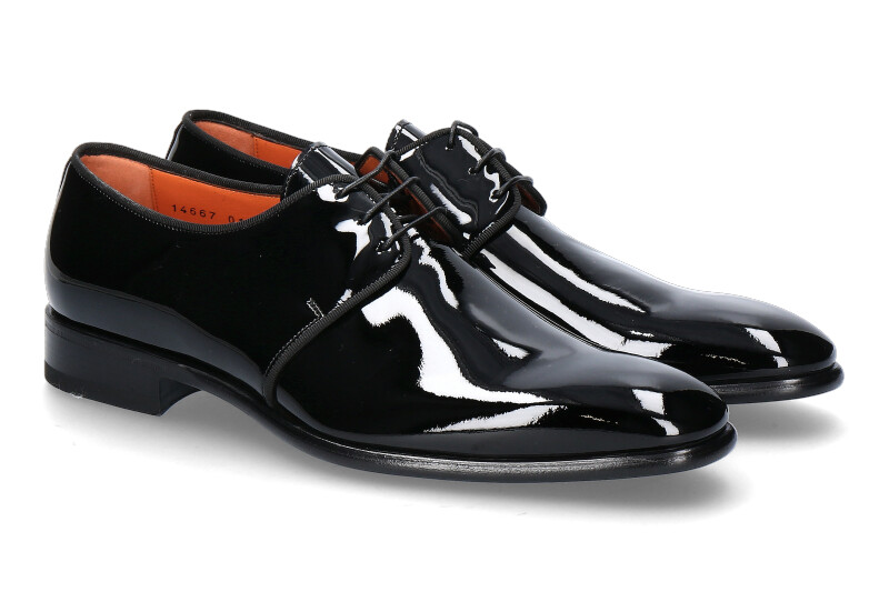 Santoni lace-up VERNO BLACK