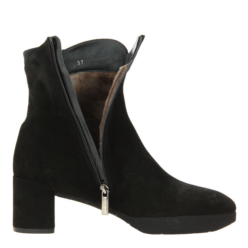 Thierry Rabotin ankle boots lined CAMOSCIO NERO
