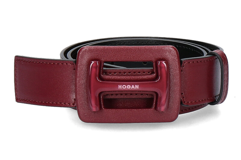 Hogan belt PLEXI BORDO- weinrot