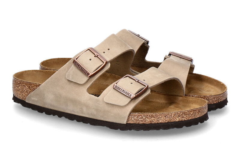 Birkenstock men's mules ARIZONA NORMAL NATURLEDER- tabacco brown