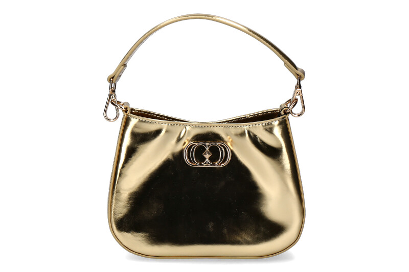 La Carrie shoulder bag SHINY SMALL LEATHER GOLD