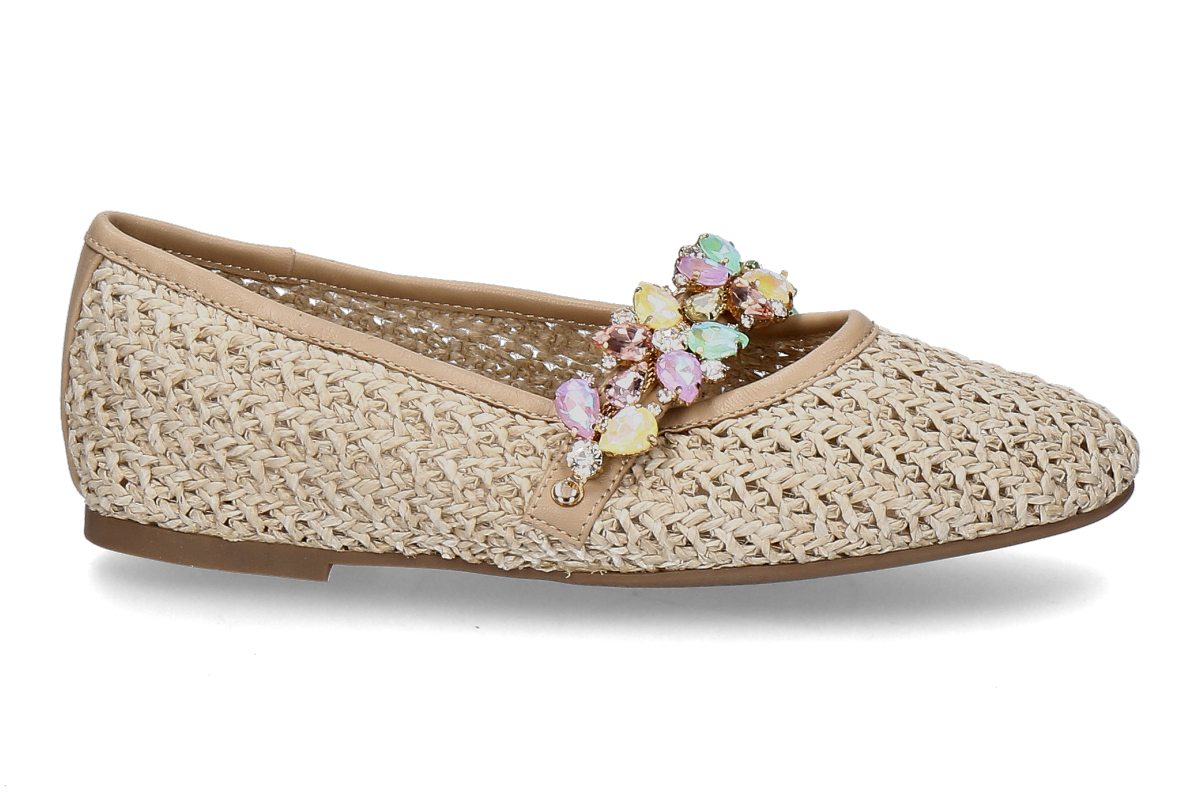 Alma en pena ballerina RAFIA- sand/ multicolor
