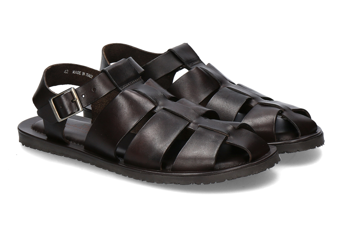 The Sandals Factory by Emozioni gladiator sandal M8097- dark brown