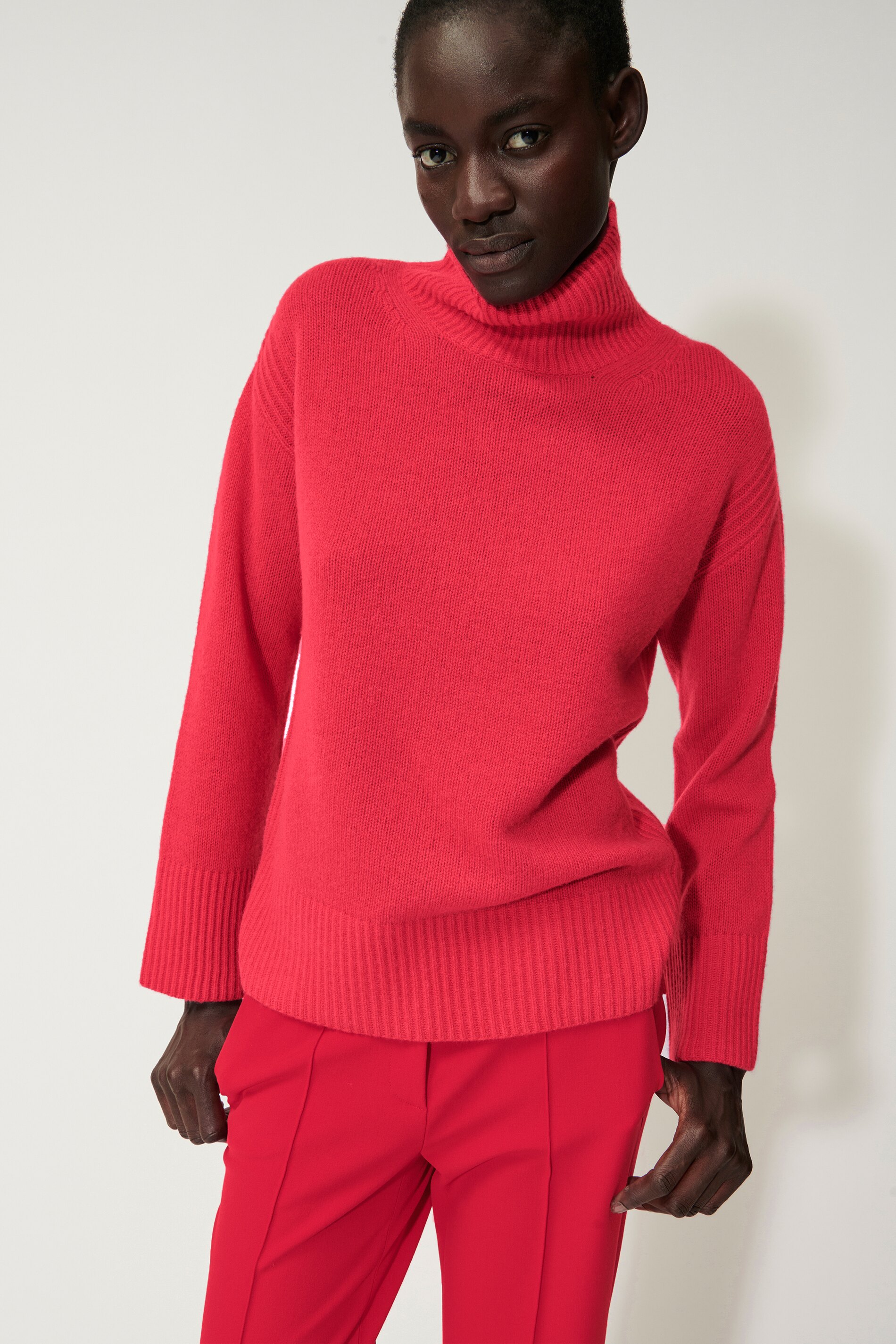 Luisa Cerano Pullover KASCHMIR MIX - bright red/rot