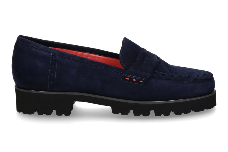 pas de rouge-loafer-camoscio blue_242800094_3