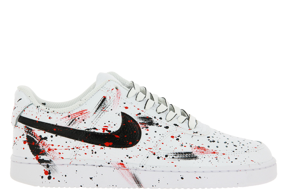 Nike sneaker by Ballo Da Sola COURT VISION LOW WHITE RED BLACK