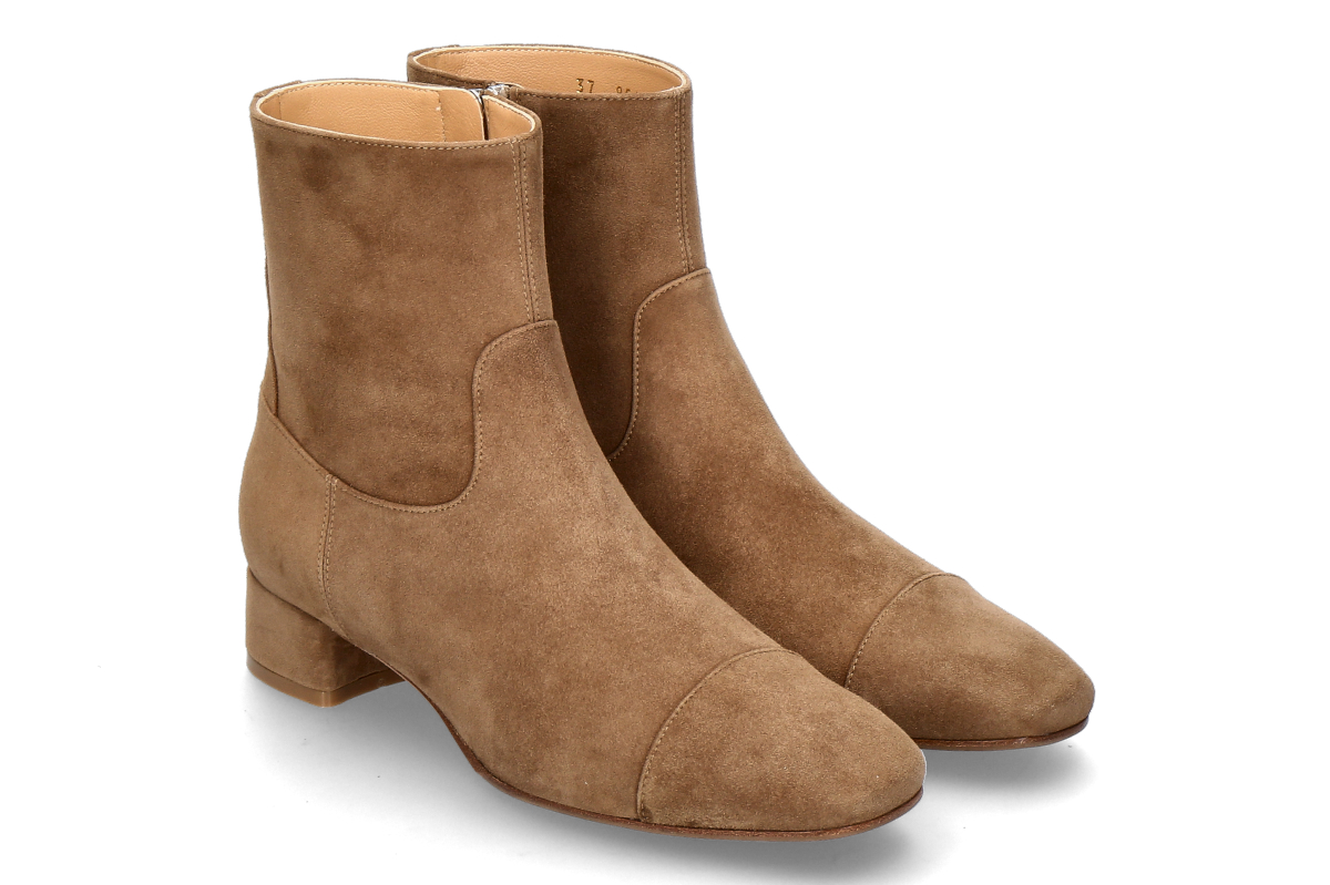 Unützer women's- ankle boots CAMOSCIO NAPPA- taupe/ brown