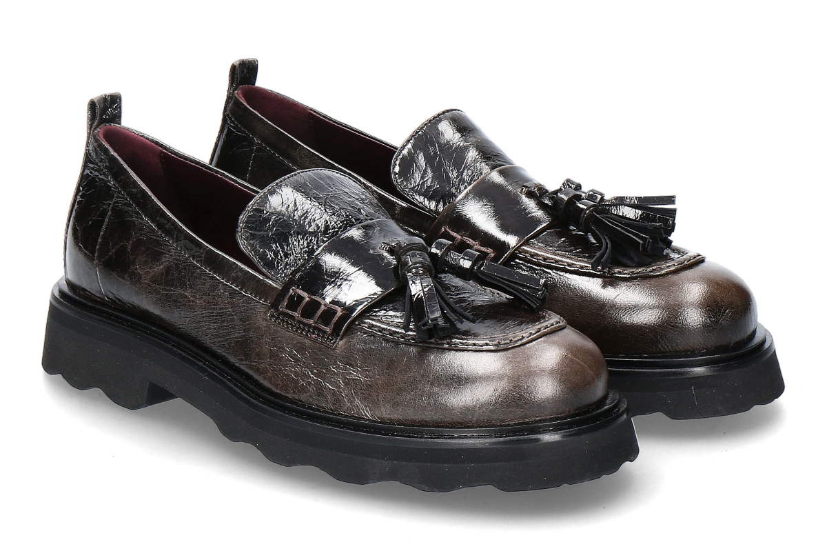 Pomme d'Or loafer NICKY NAPLAK PULL UP- coffee/ dark brown