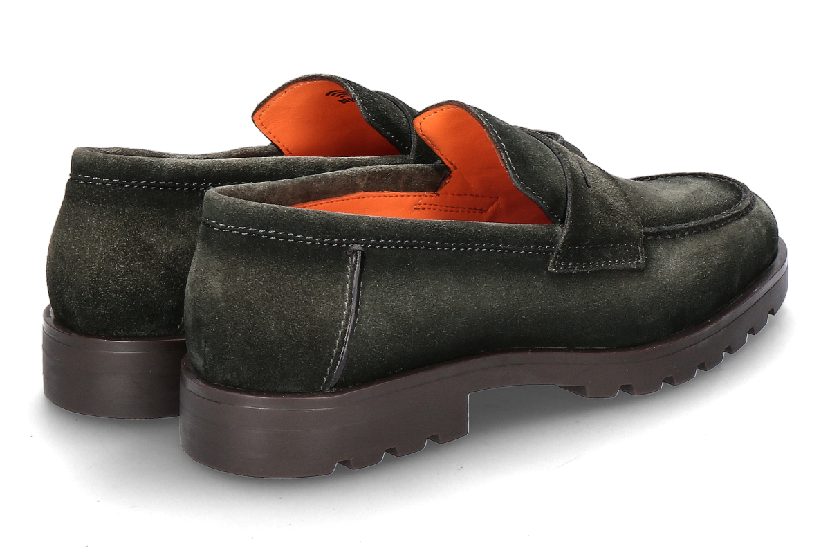 Santoni Herren Loafer ROCK VELOURS green_148700002_2