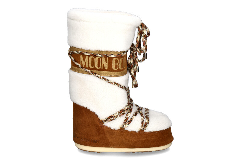 Moon Boot snow boot warm lining ICON SHEARLING WHISKY OFF WHITE