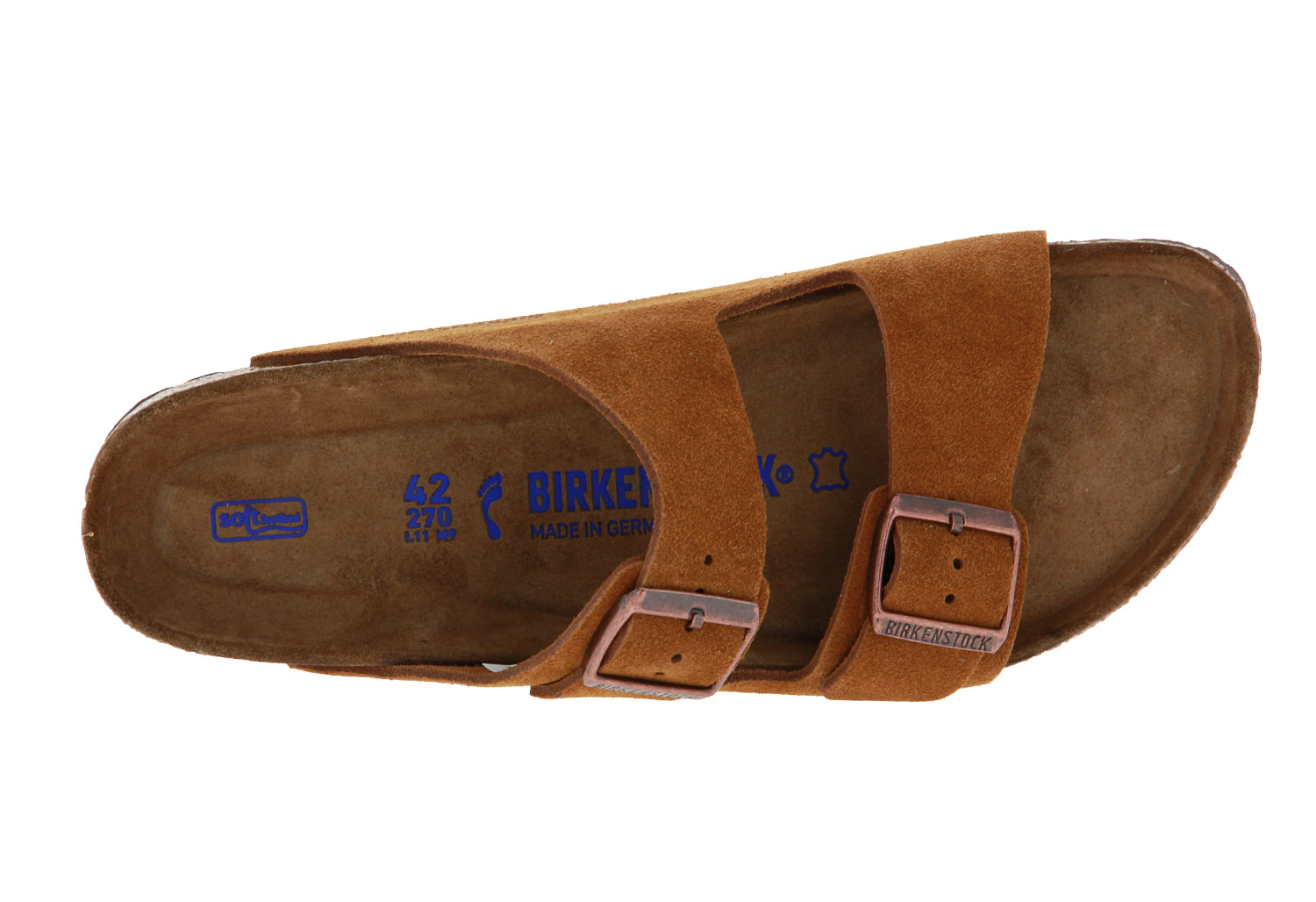 Birkenstock mules SCHMAL ARIZONA BS VELOURSLEDER MINK 