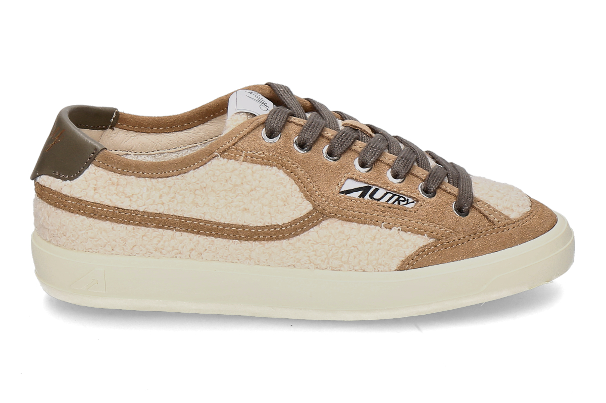 Autry women's- sneaker WINDSCAPE LOW TEDDY JE01- natural/ cigar