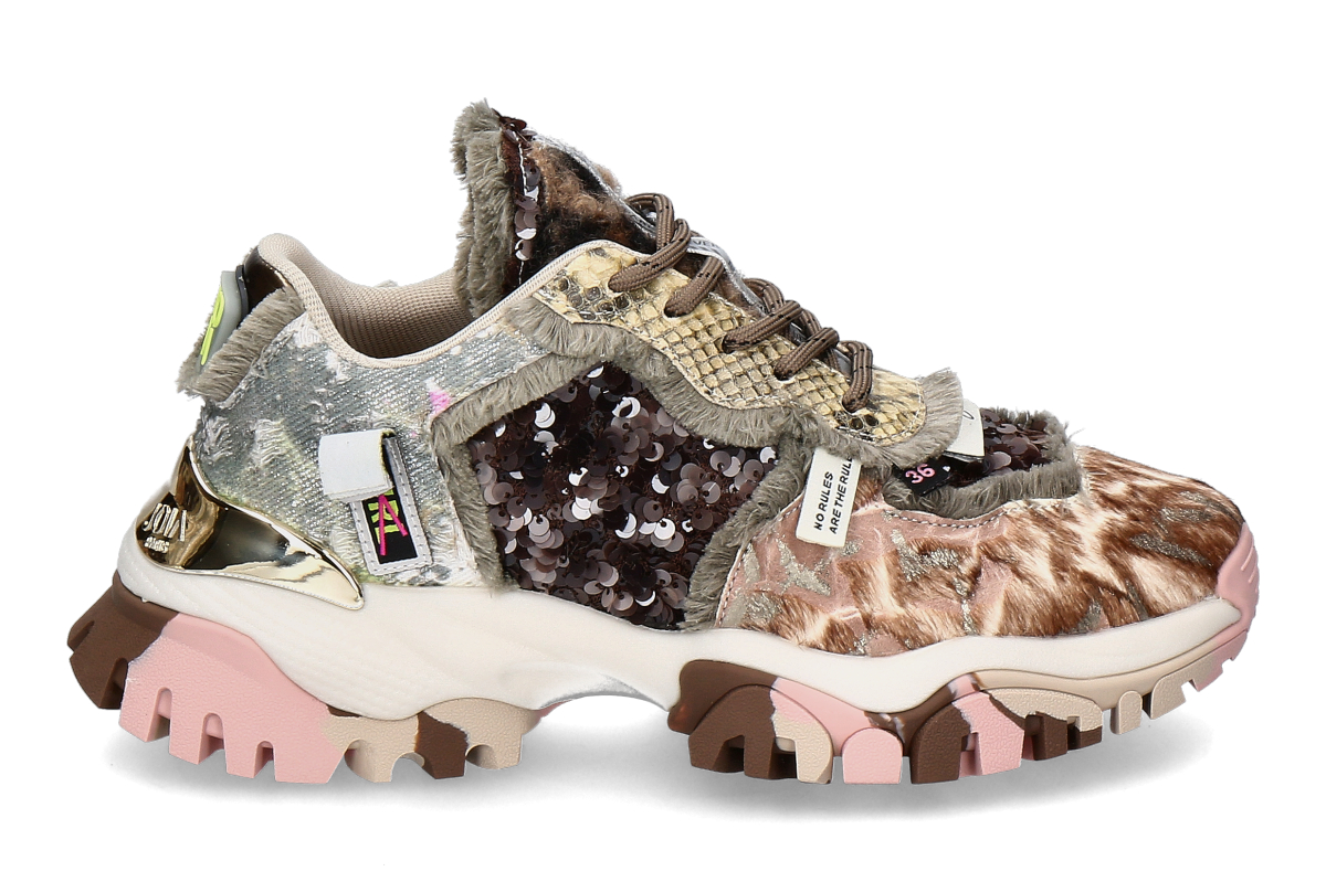 Joia Paris women's- sneaker COZY- brown/ pink