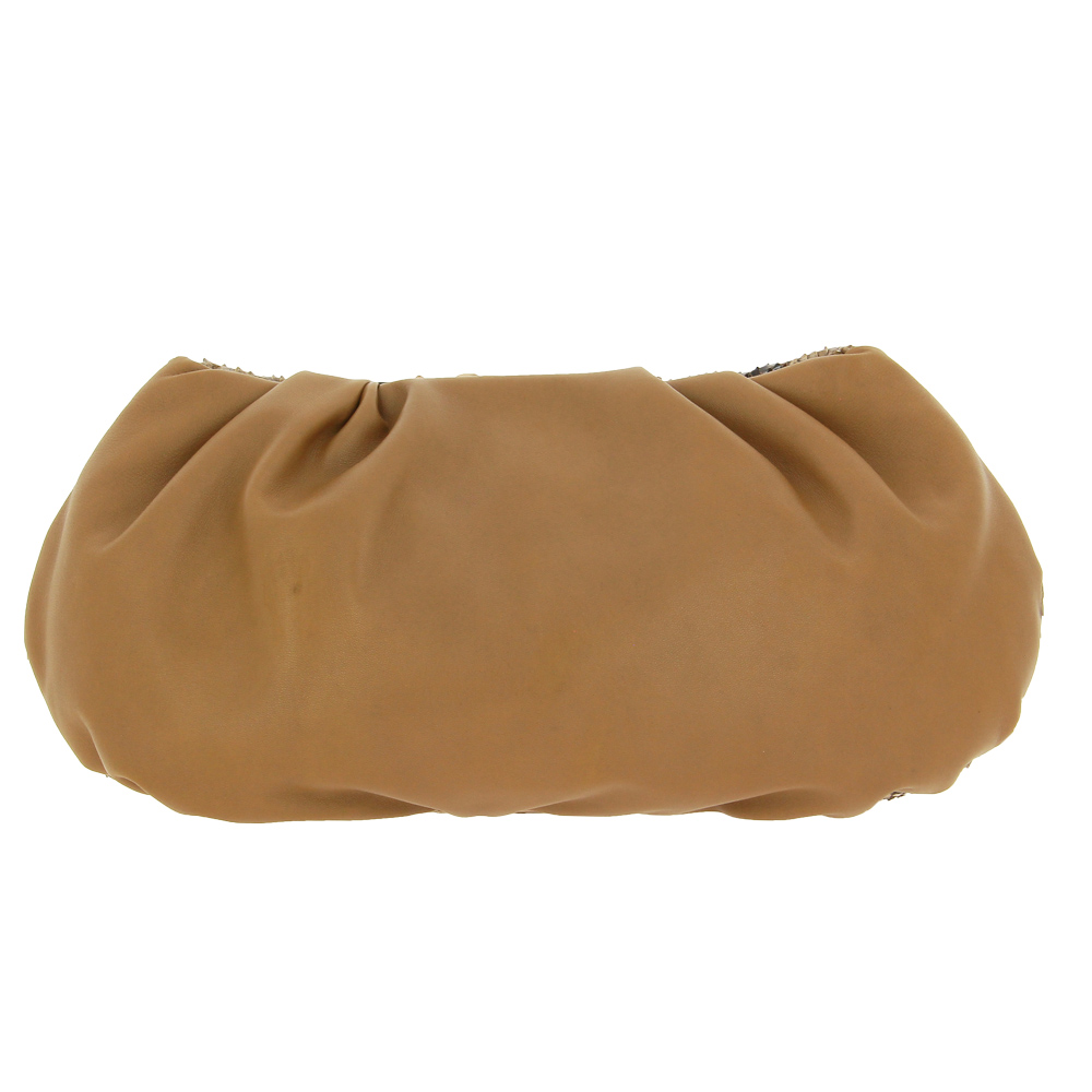 Silvano Biagini clutch PITONE CAMEL