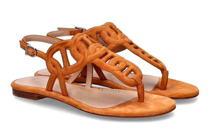 Unützer sandals VELOURS ORANGE