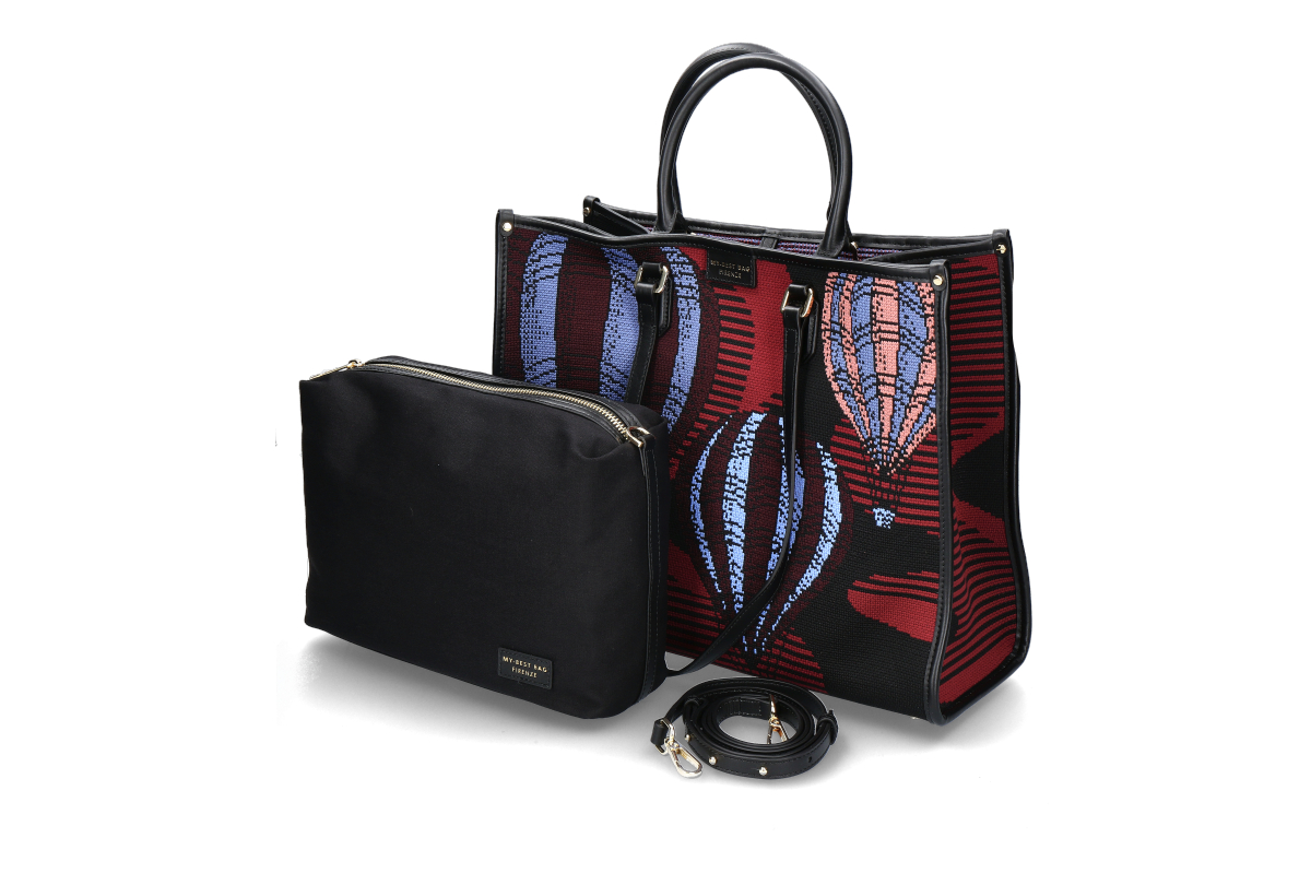  My-Best Bag Firenze bag ATENA MILLENIUM - bordo/blu/planetaire 
