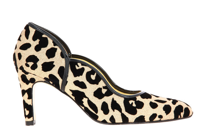 Azuree Cannes pumps RAPIDO TISSU JAGUAR ORO VERNIS NOIR