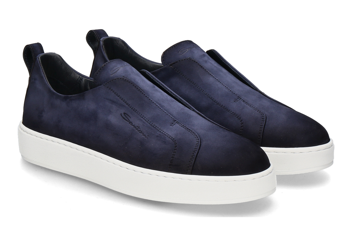 Santoni Men's- Slip-On Sneaker VICTORY- blue
