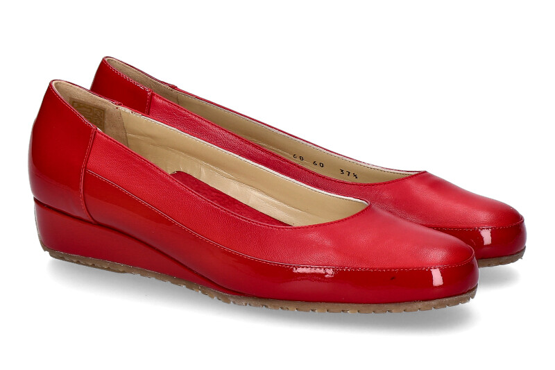 Bagnoli slipper VERNICE ROSSO NAPPA ROSSO