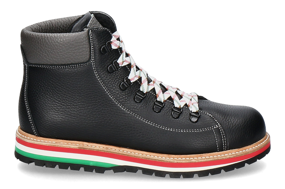 Oscar Sport Men's Lace-Up Boots Lined ARIEL ITALIA - black