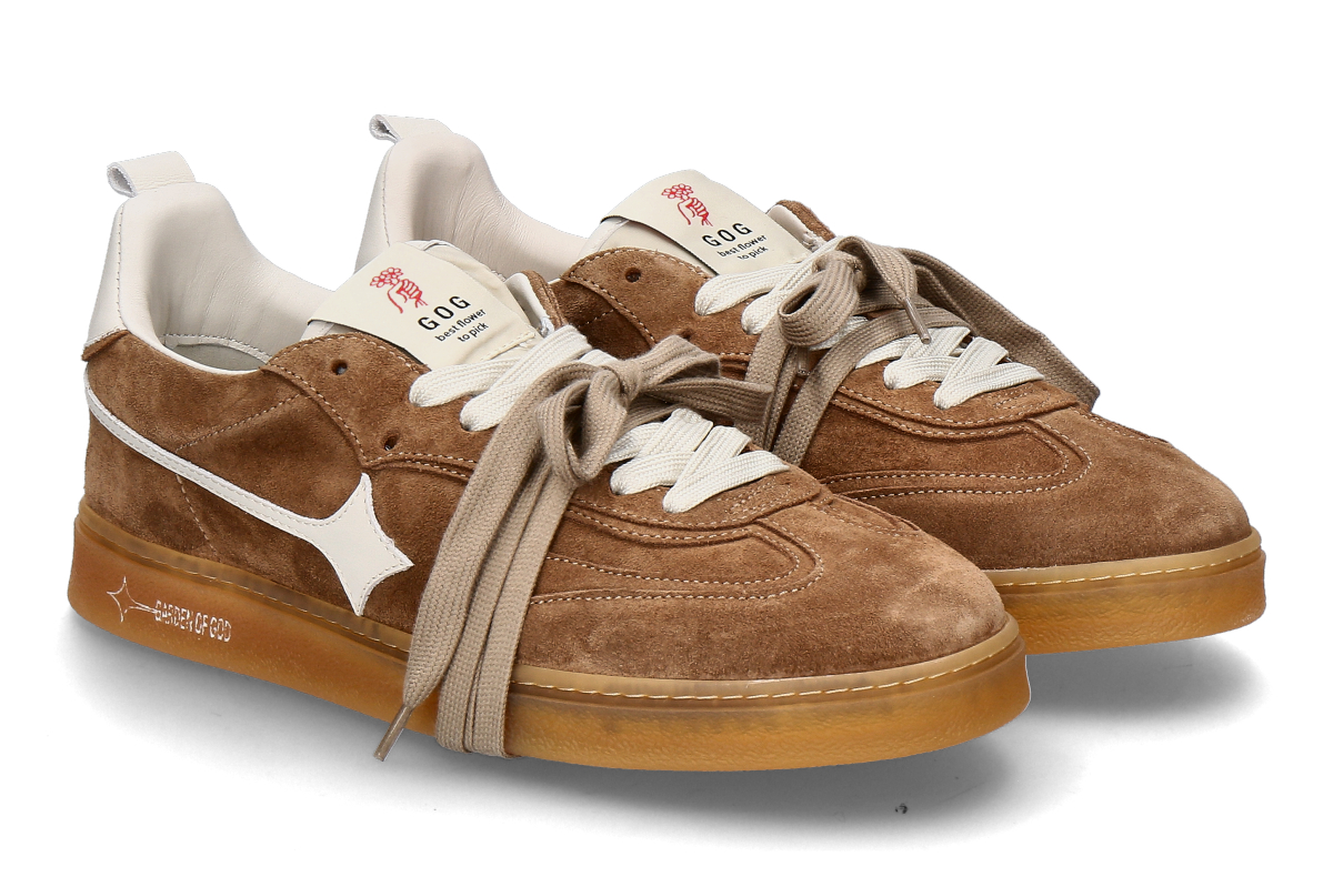  Garden of God men's sneaker EARTH SUEDE- dark beige/ mittelbraun 