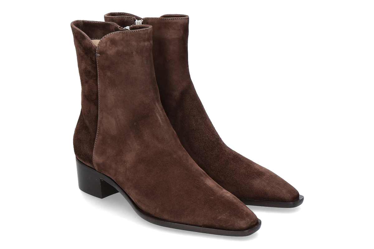 Pomme d'Or ankle boot LIA CAMOSCIO- espresso/ dark brown