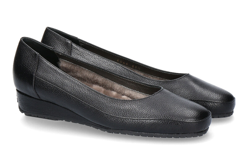 Bagnoli slipper lined GRAIN NERO