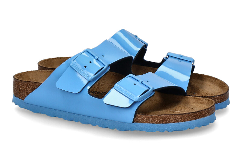 Birkenstock mules ARIZONA SKY BLUE PATENT SCHMAL- blau