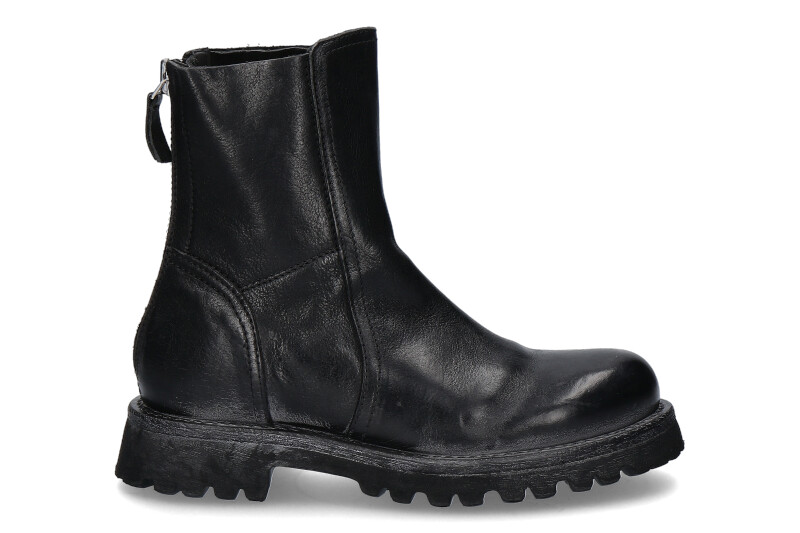 dwaas Skim woensdag Moma women's biker boots NAPPA NERO CUSNA