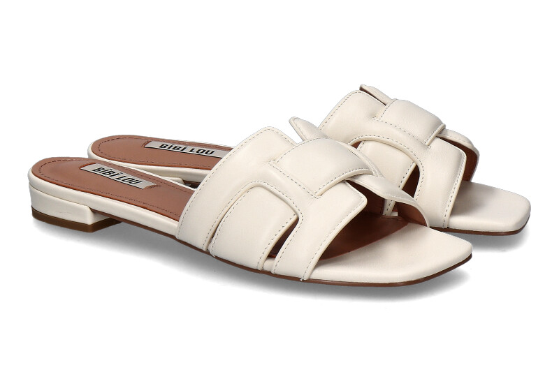 Bibi Lou mules HOLLY NAPPA- blanco/white