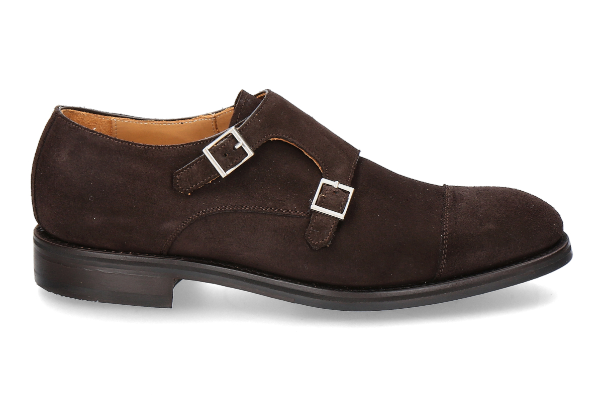  Berwick men's double monk SUPERBUCK 173- testa/ dark brown