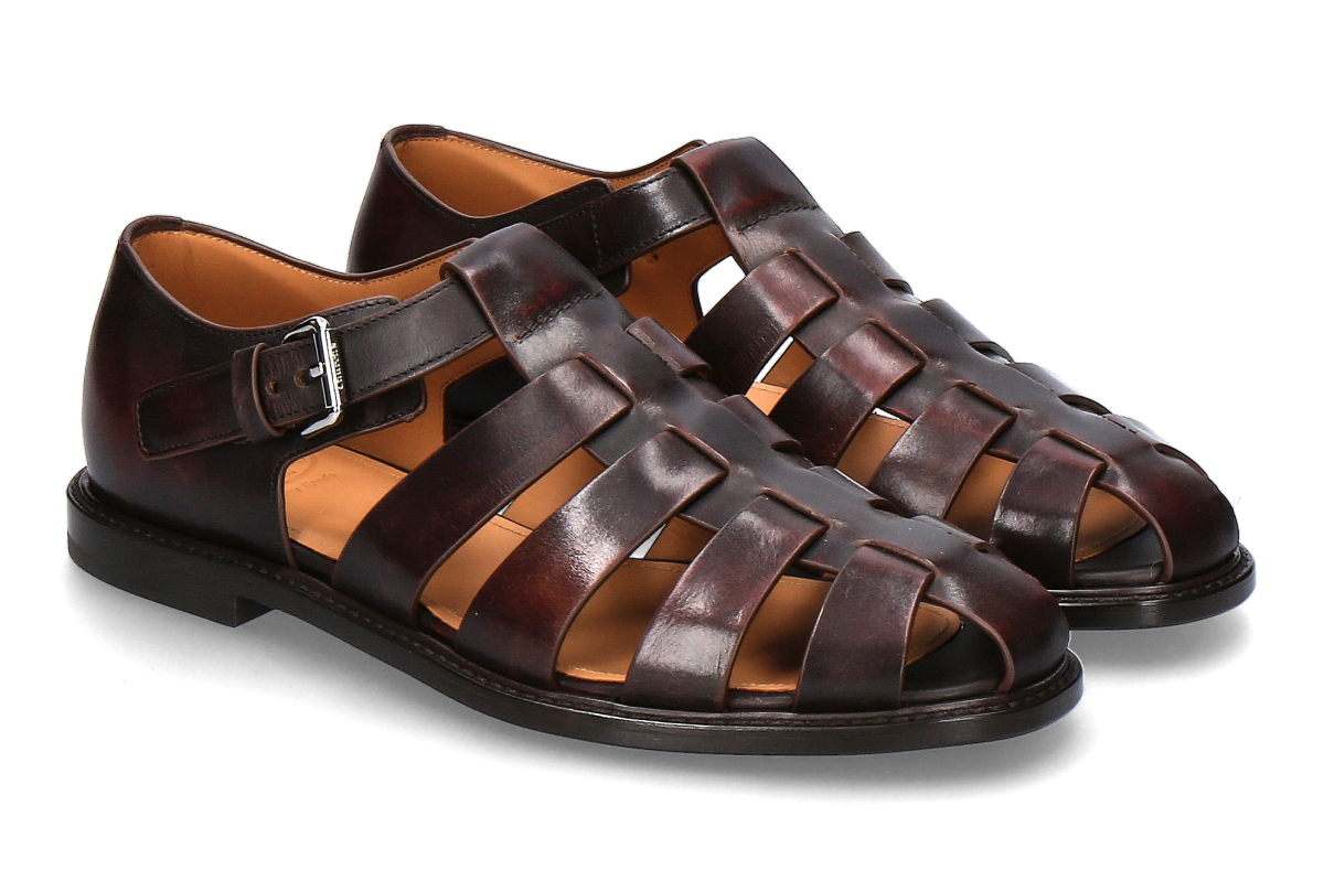 Church's Men's- Sandal FISHERMAN 3R- tabac/ dark brown