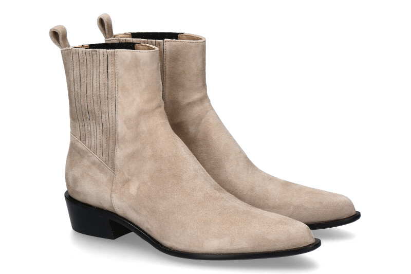 Pomme d'Or ankle boots KATE CAMOSCIO- desert beige