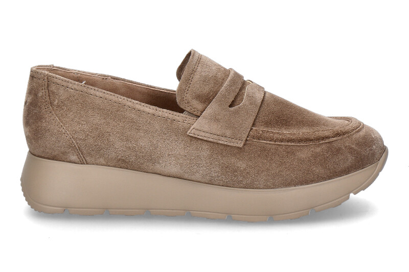 Paul Green slip-on shoe SOFT SUEDE- antelope/brown