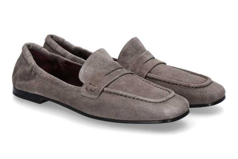 Pomme d'Or loafer ANGIE CAMOSCIO- taupe