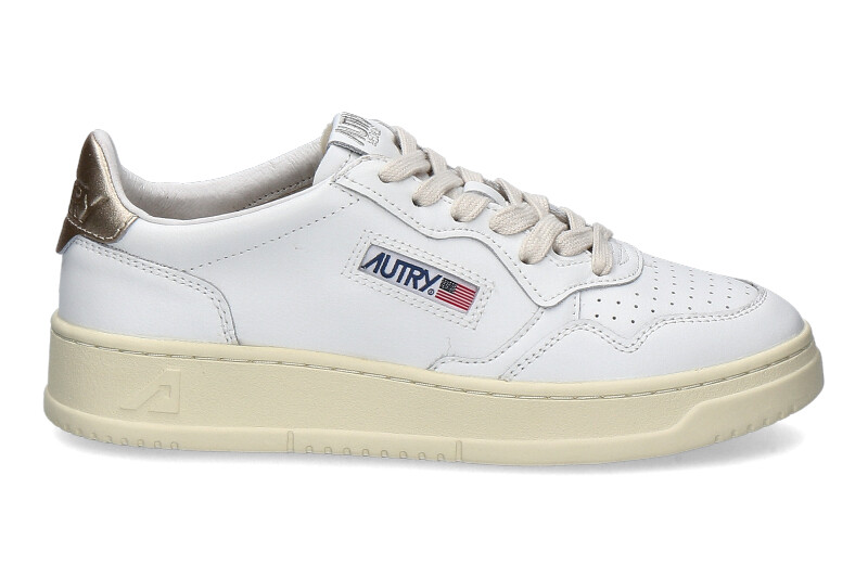Autry sneaker MEDALIST LOW LEATHER WHITE GOLD