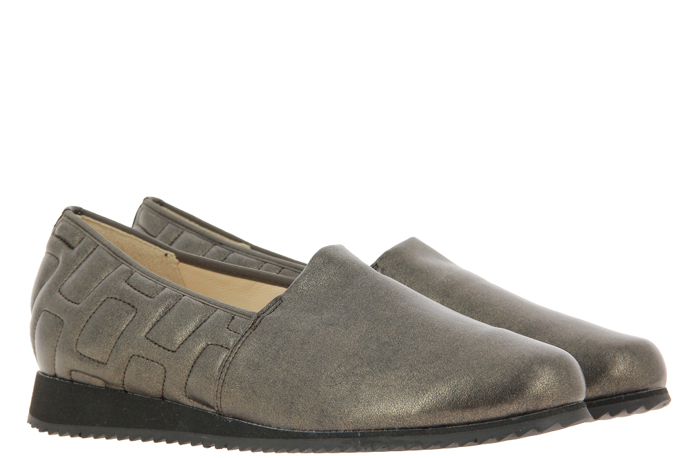 Hassia slipper PIACENZA G-WEITE PEARLSTRETCH SYNTHETIK DARKBROW