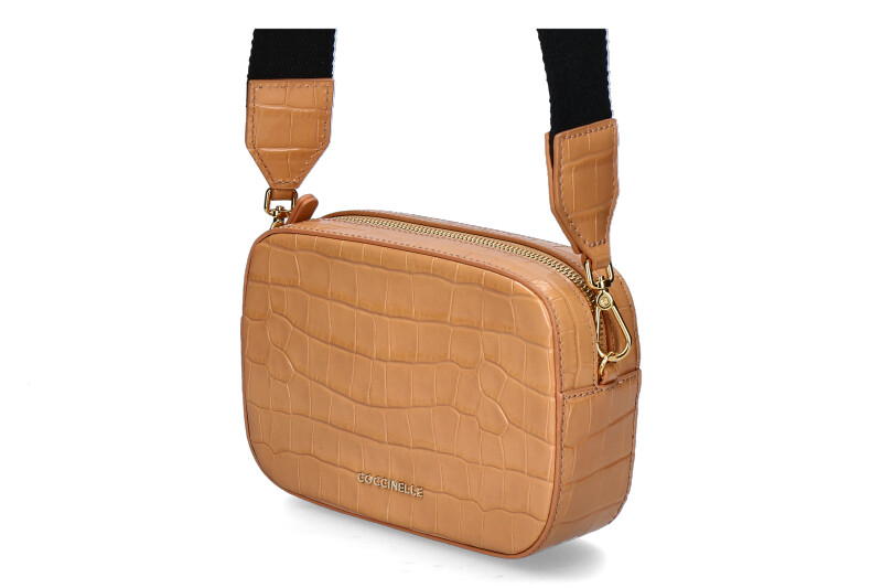 Coccinelle shoulder bag TEBE CROCO braun