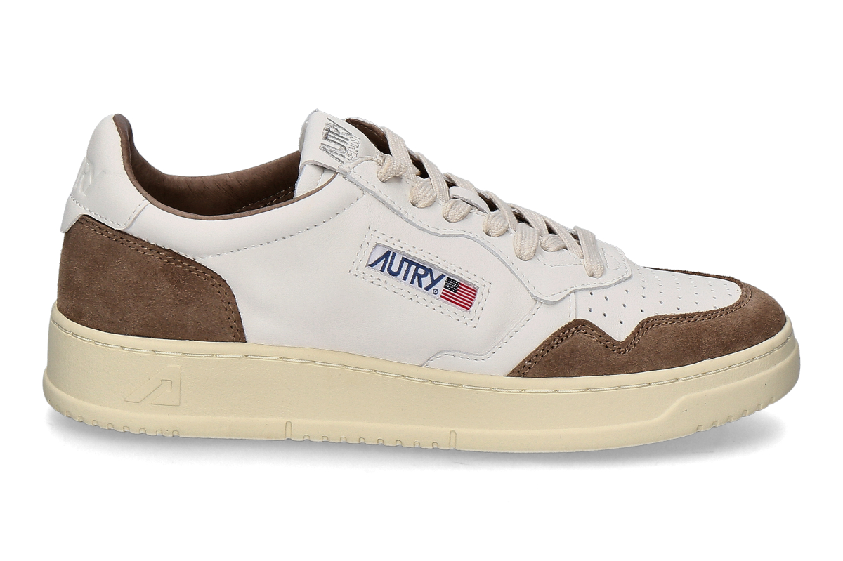 Autry Herren- Sneaker MEDALIST GOAT SUEDE GS43- white/ tobacco