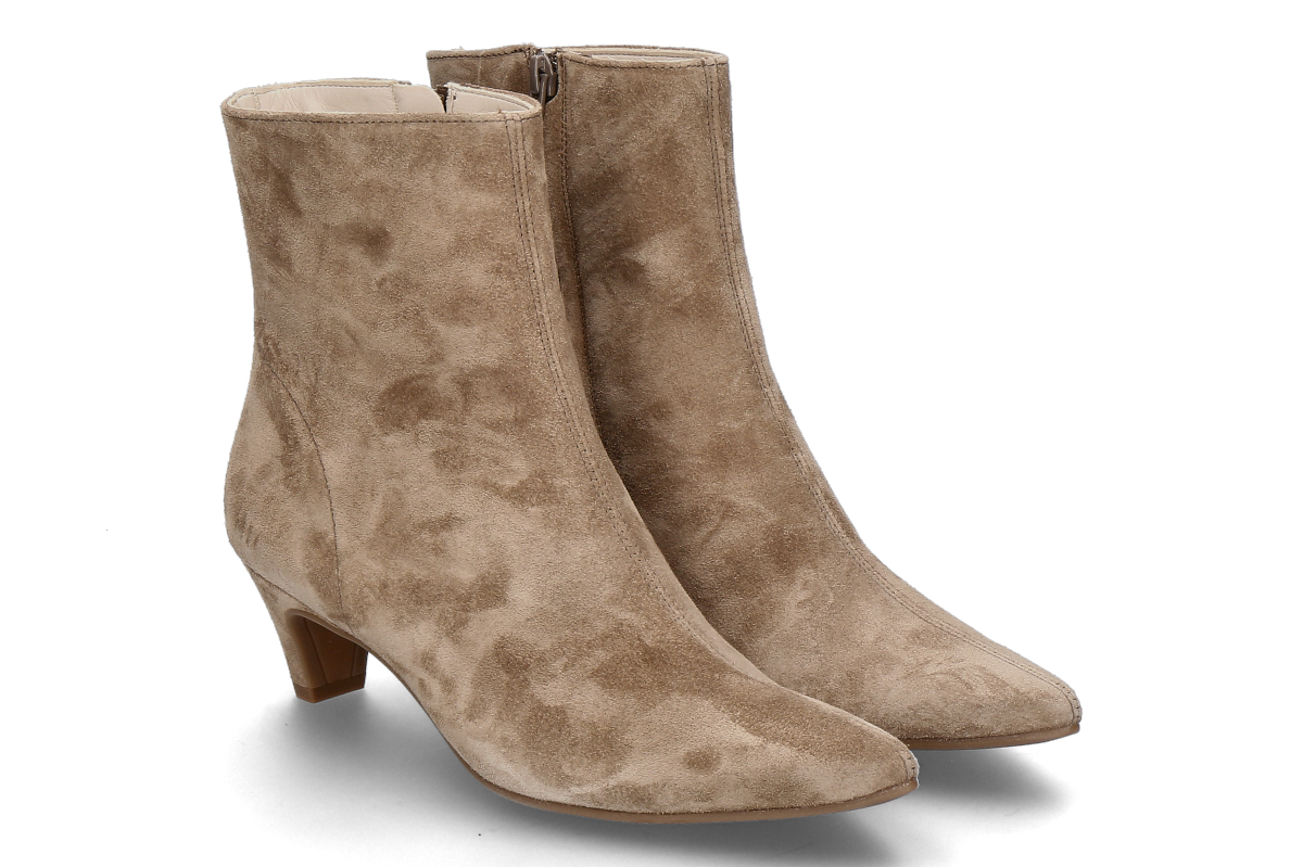 Paul Green ankle boot SOFT SUEDE- antelope/light brown