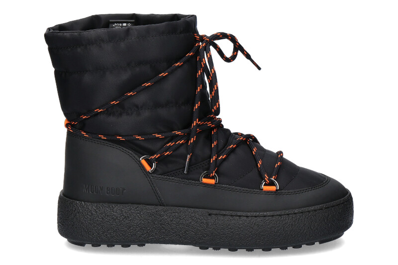 Moon Boot snow boots TUBE NYLON BLACK ORANGE