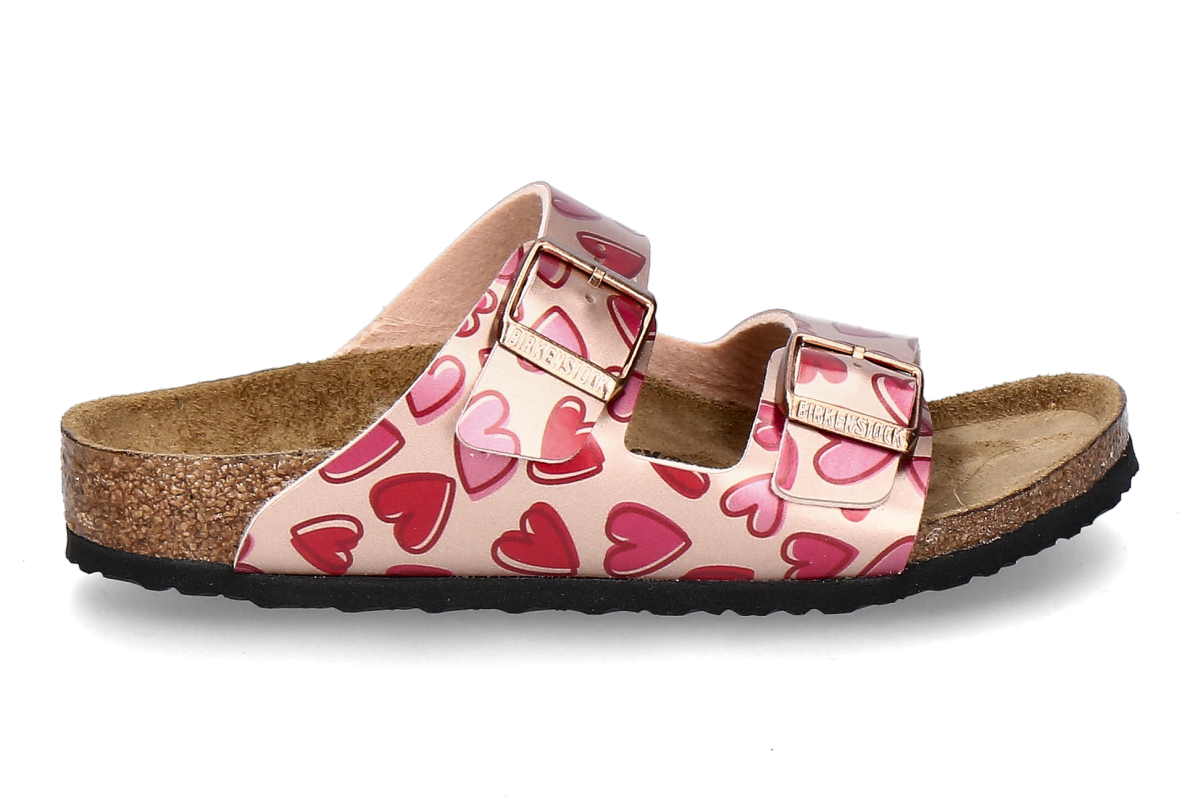 Birkenstock girls- mules ARIZONA BS HEARTS- electric metallic