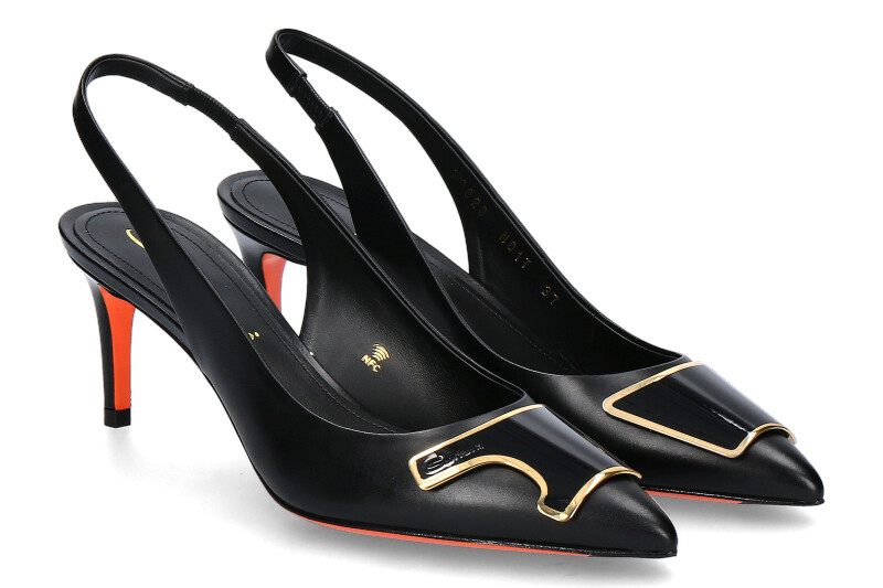 Santoni sling pumps SIBILLA NAPPA- schwarz