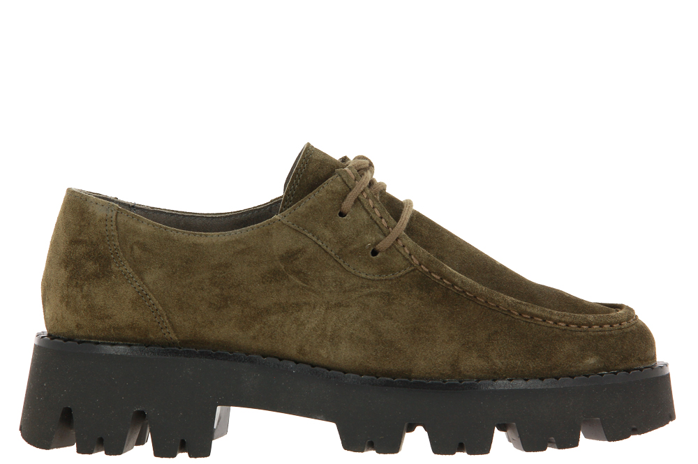 Paul Green lace-up SOFT SUEDE MILITARY