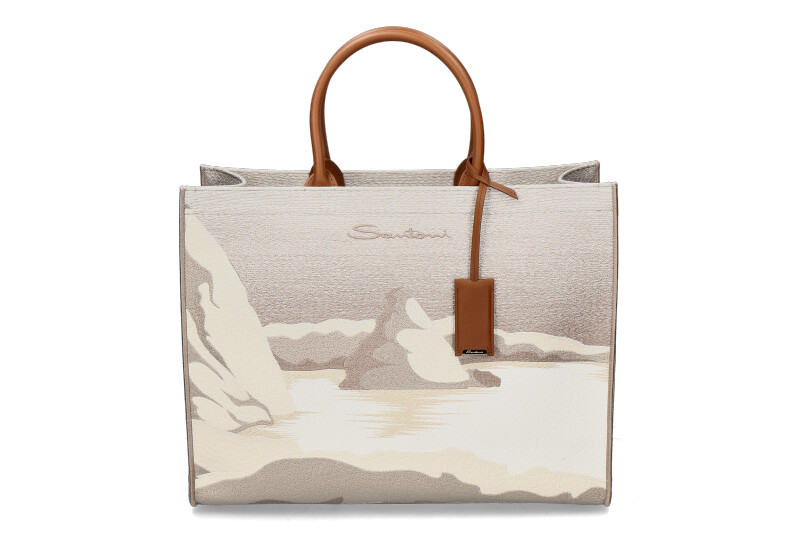 Santoni shopper PORTOFINO - beige