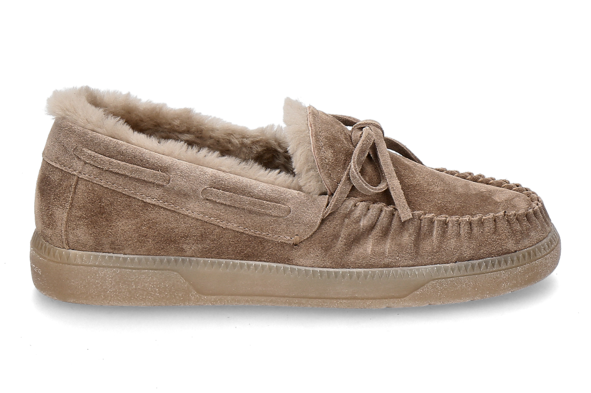 Kennel & Schmenger moccasin POP SUEDE lined- tobacco/ camel