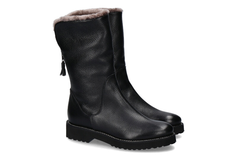 Luca Grossi boots lined BOTERO NERO TR