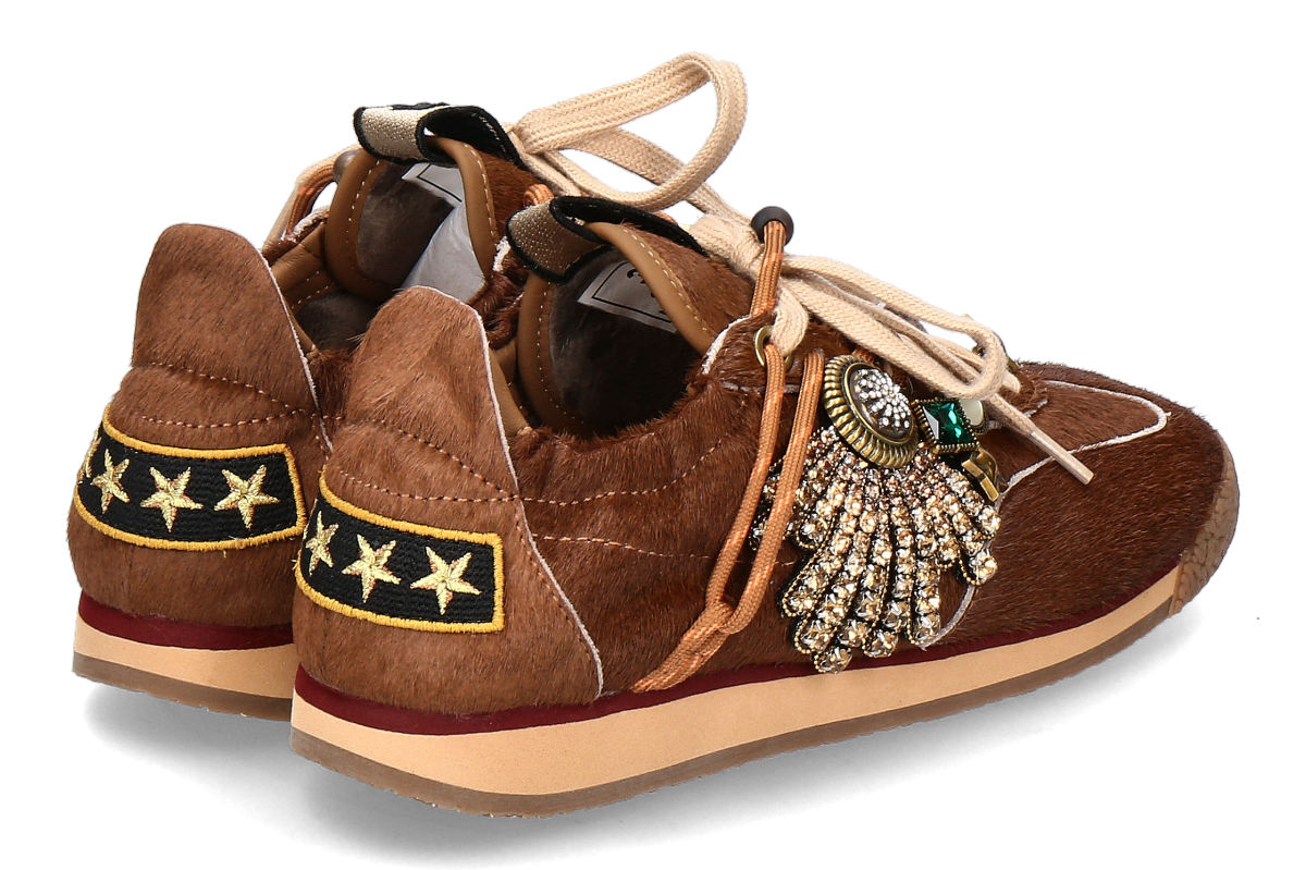 Nan-Ku Couture Damen- Sneaker GDX01 Pony- camel_232300120_2