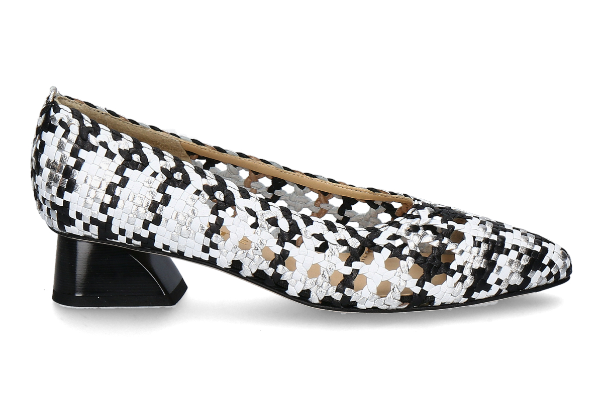 Brunate pumps WOVEN OPTICAL- nero/ multicolor
